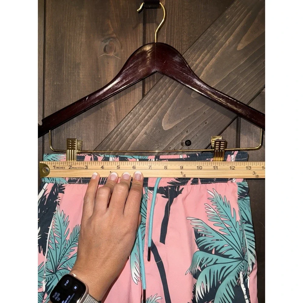 Maamgic Men's XS Swim Trunks Hawaiian Floral Vacation Pool Lined Beach‎
